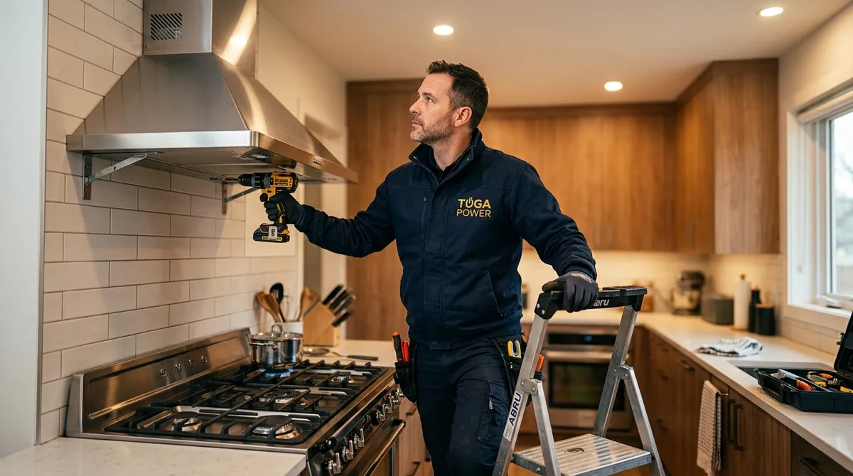 Instalação de exaustor de cozinha